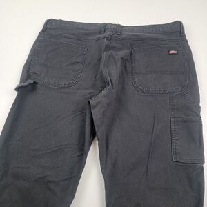 Vintage Y2k Men's 42X30 Dickies Distressed‎ Black Carpenter Cargo Baggy Pants